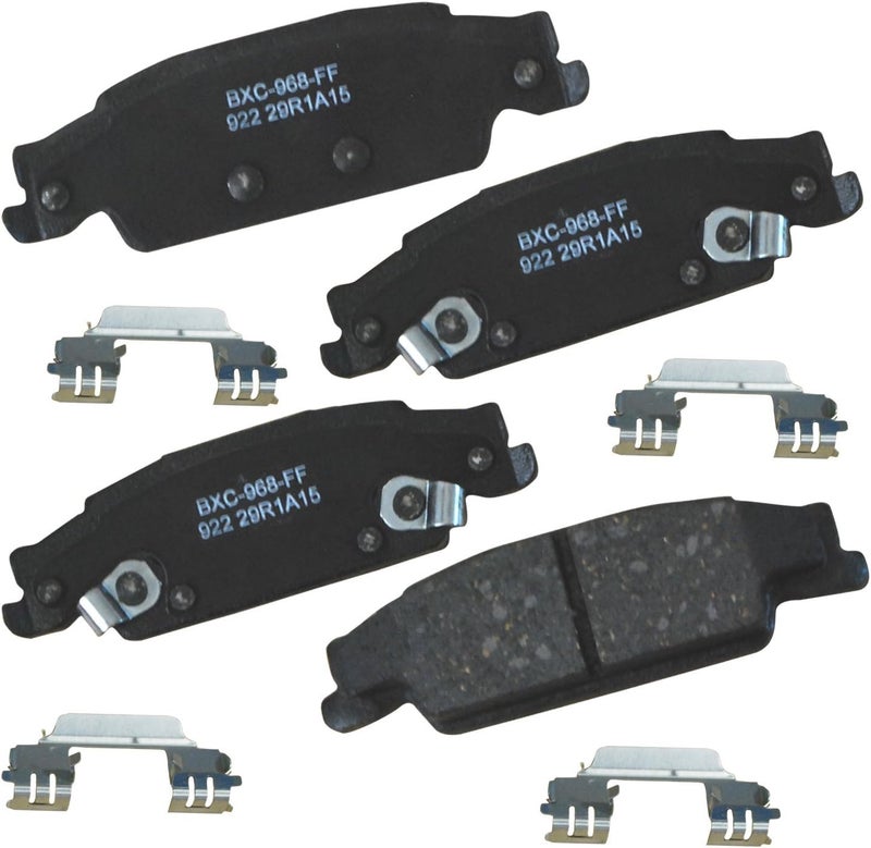 Bendix Premium SBC922 Ceramic Rear Brake Pads for Cadillac CTS 2007-2003, STS 2011-2005, Pontiac Grand Prix 2008-2005 - Image 1